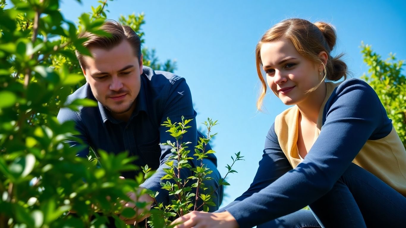 Celebrități plantând copaci pentru mediu.